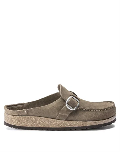 Birkenstock - Buckley Suede Leather Sandal - Gray Taupe